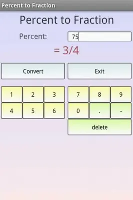 Fraction Converter android App screenshot 0