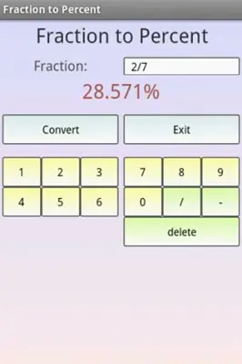 Fraction Converter android App screenshot 2